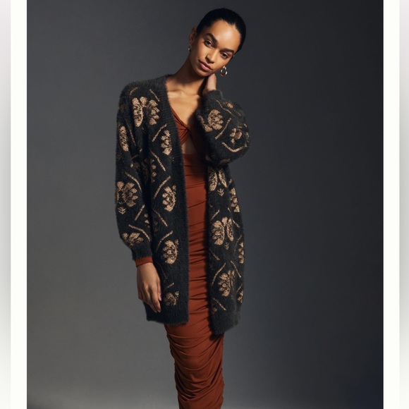 Anthropologie Sweaters - Anthropologie Maeve metallic cardigan sweater